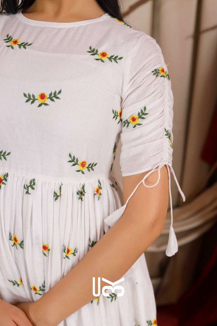 Georgia Summer Midi (Dress) in White