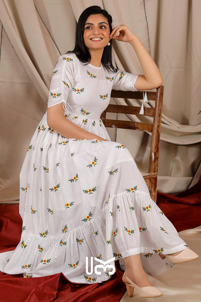 Georgia Summer Midi (Dress) in White