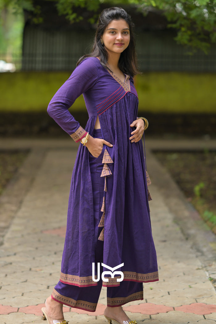 Sharvari Kurta Set in Violet