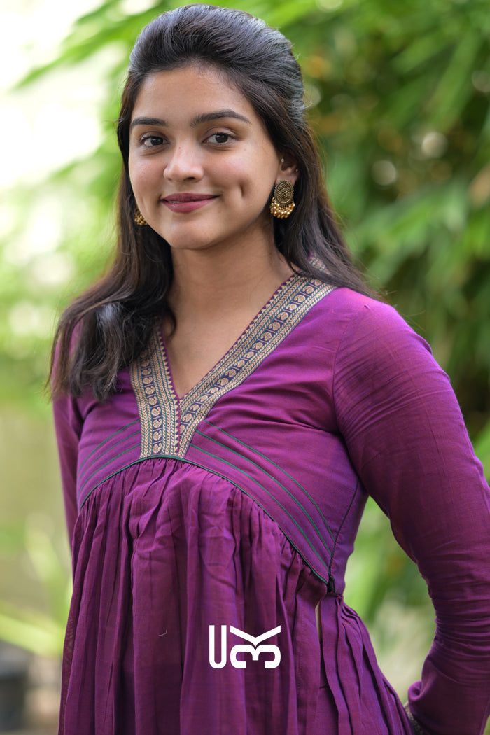 Kalyani Kurta Set in Purple