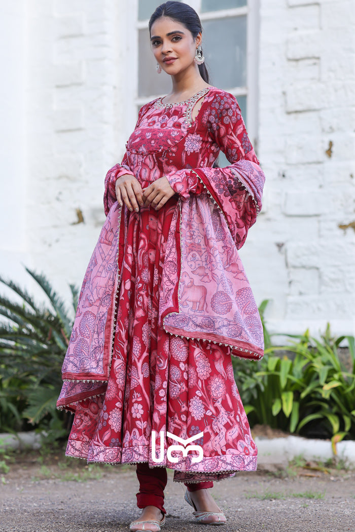 Alakhya Anarkali (Dress) in Red