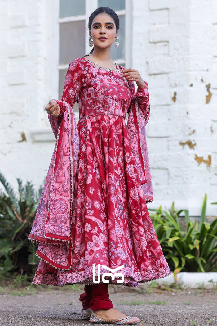 Alakhya Anarkali (Dress) in Red