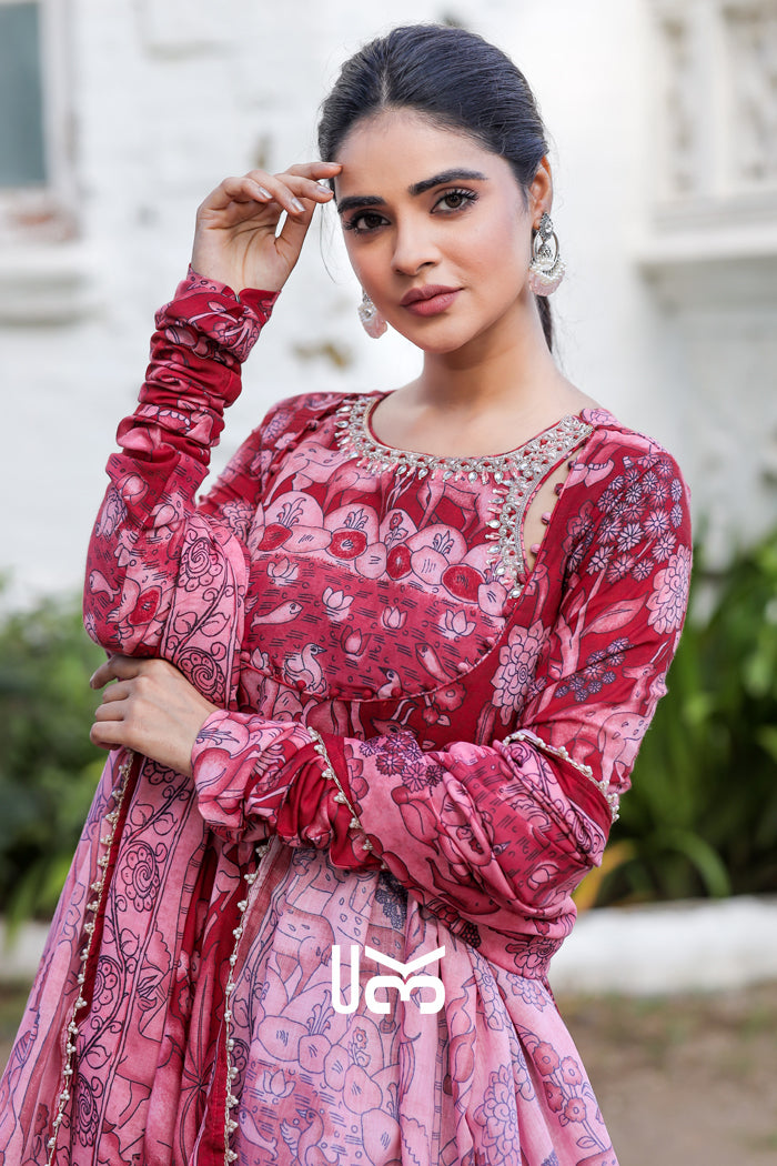 Alakhya Anarkali (Dress) in Red