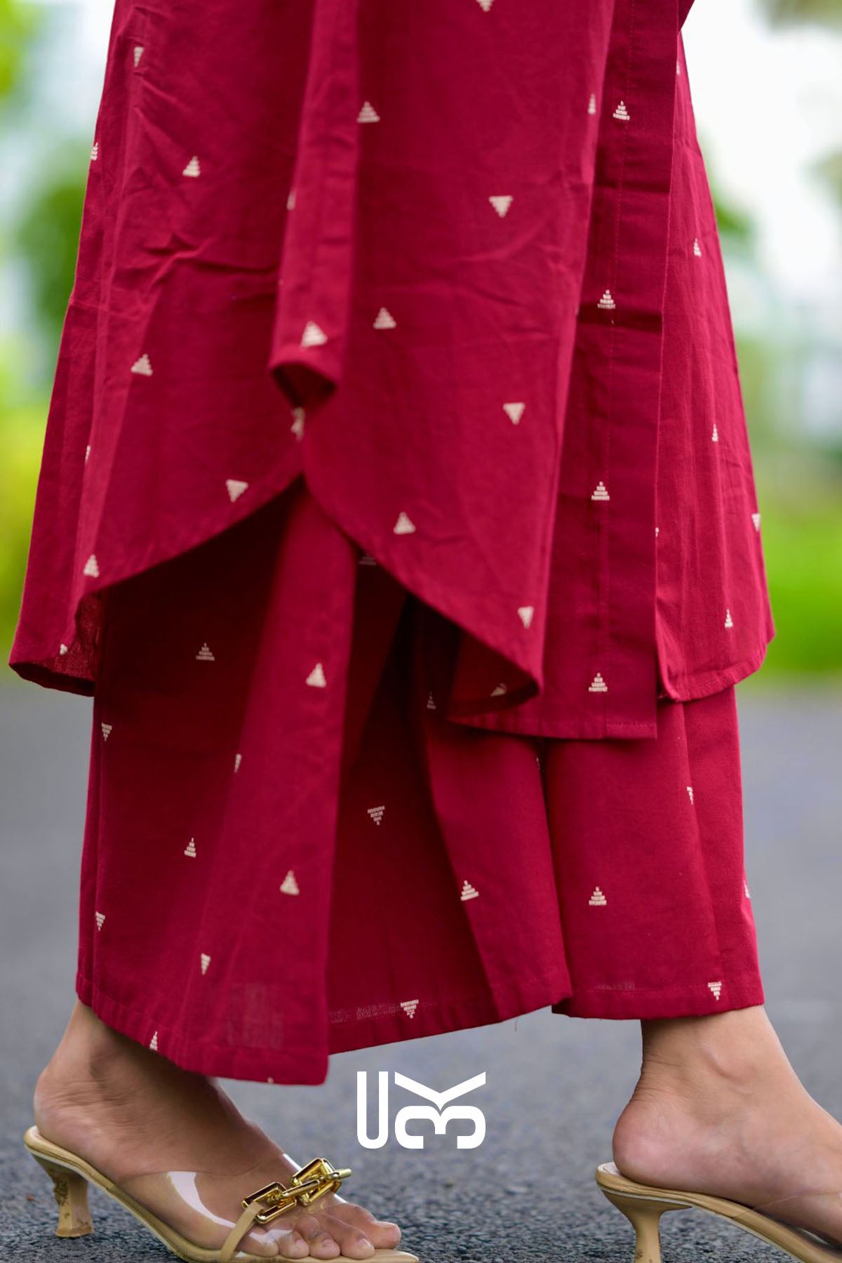 Lavish Handloom Maroon Co-ord Set