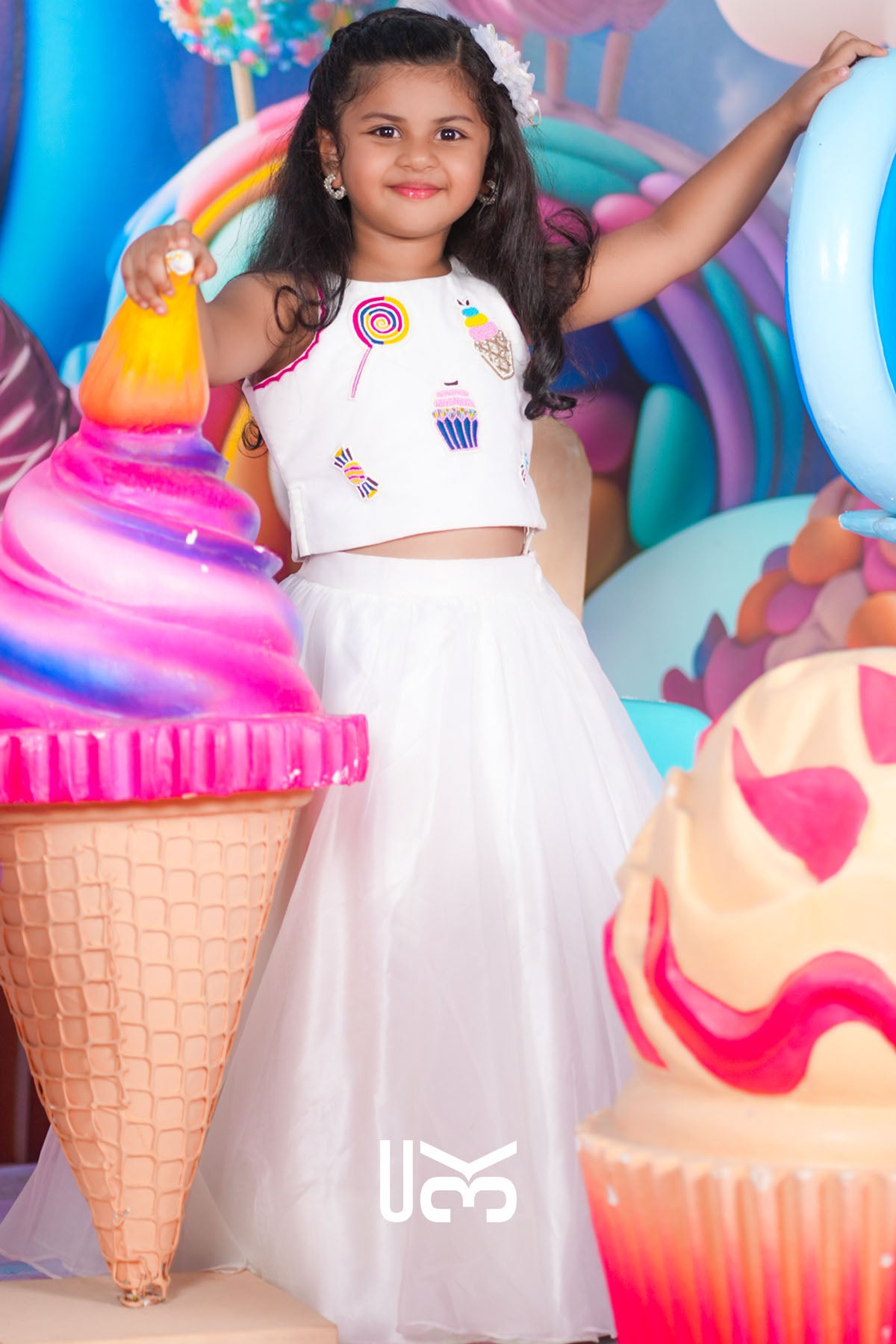 Baby Sophy White Crop Top