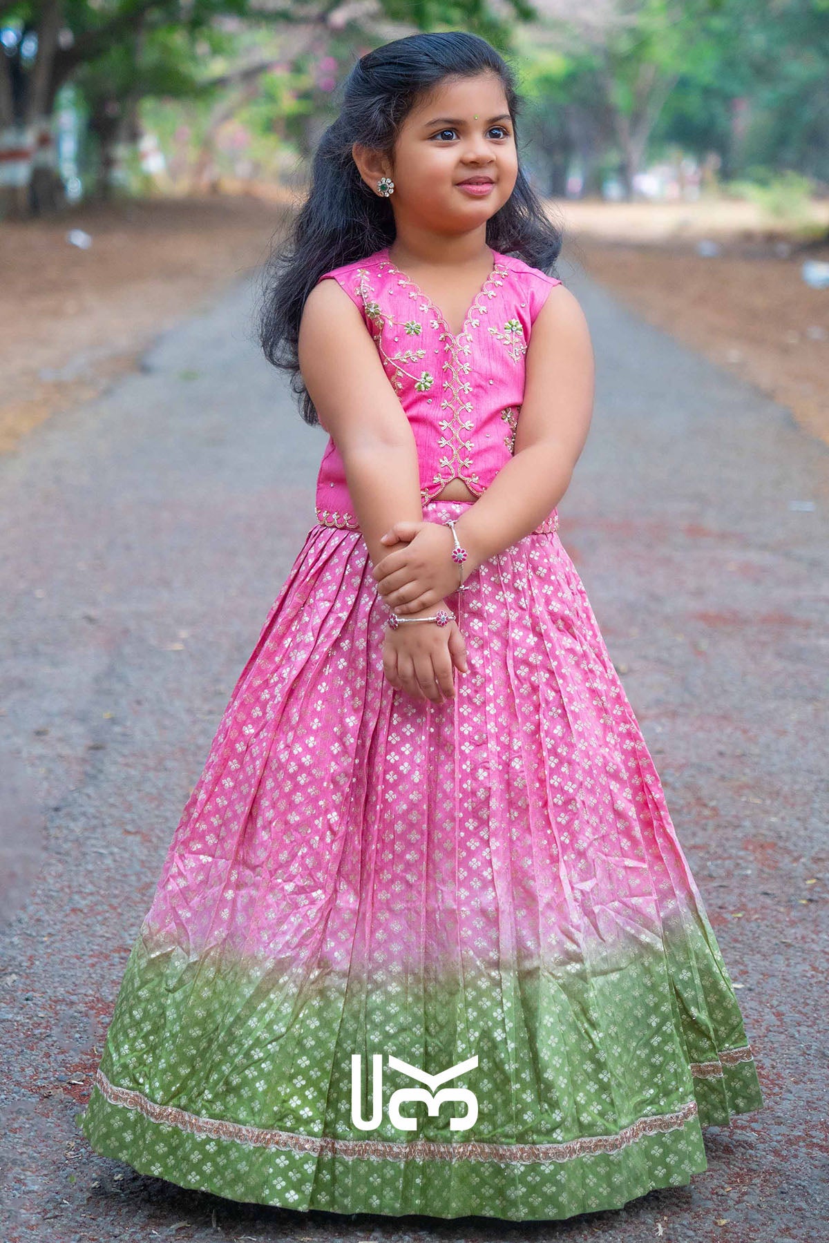 Baby Alexa Pink Lehenga Set