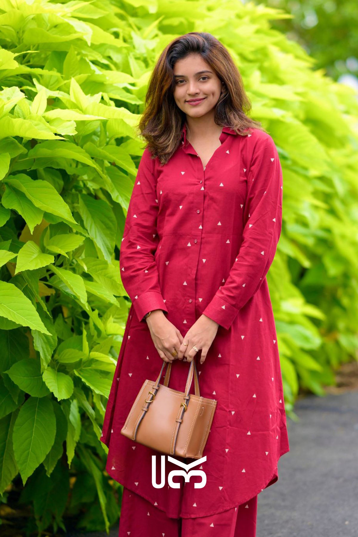 Lavish Handloom Maroon Co-ord Set