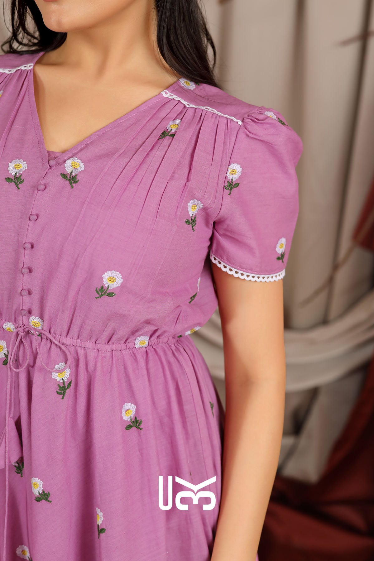 Belle Summer Lavender Midi Dress
