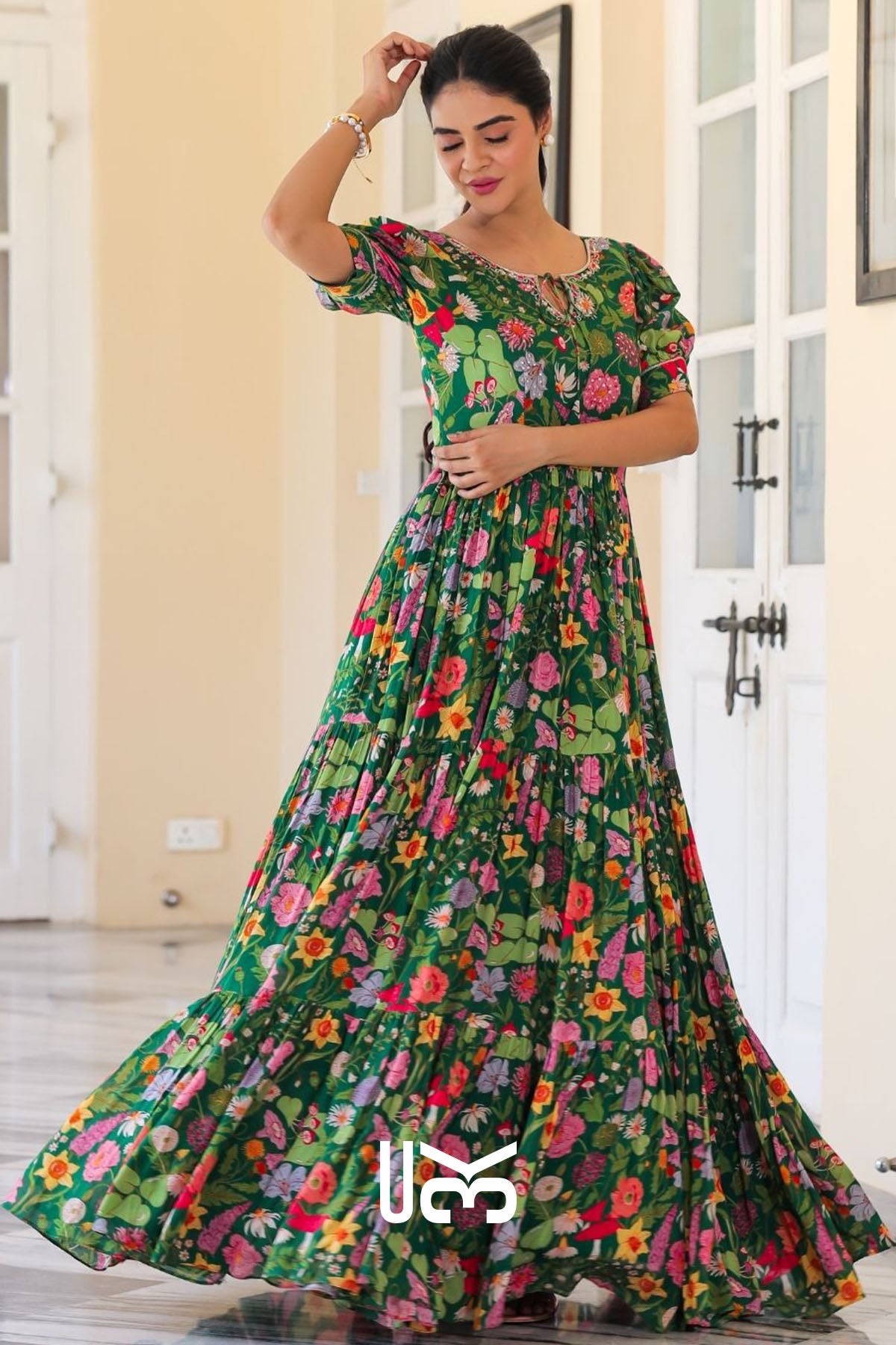 Titli Maxi Dress in Green