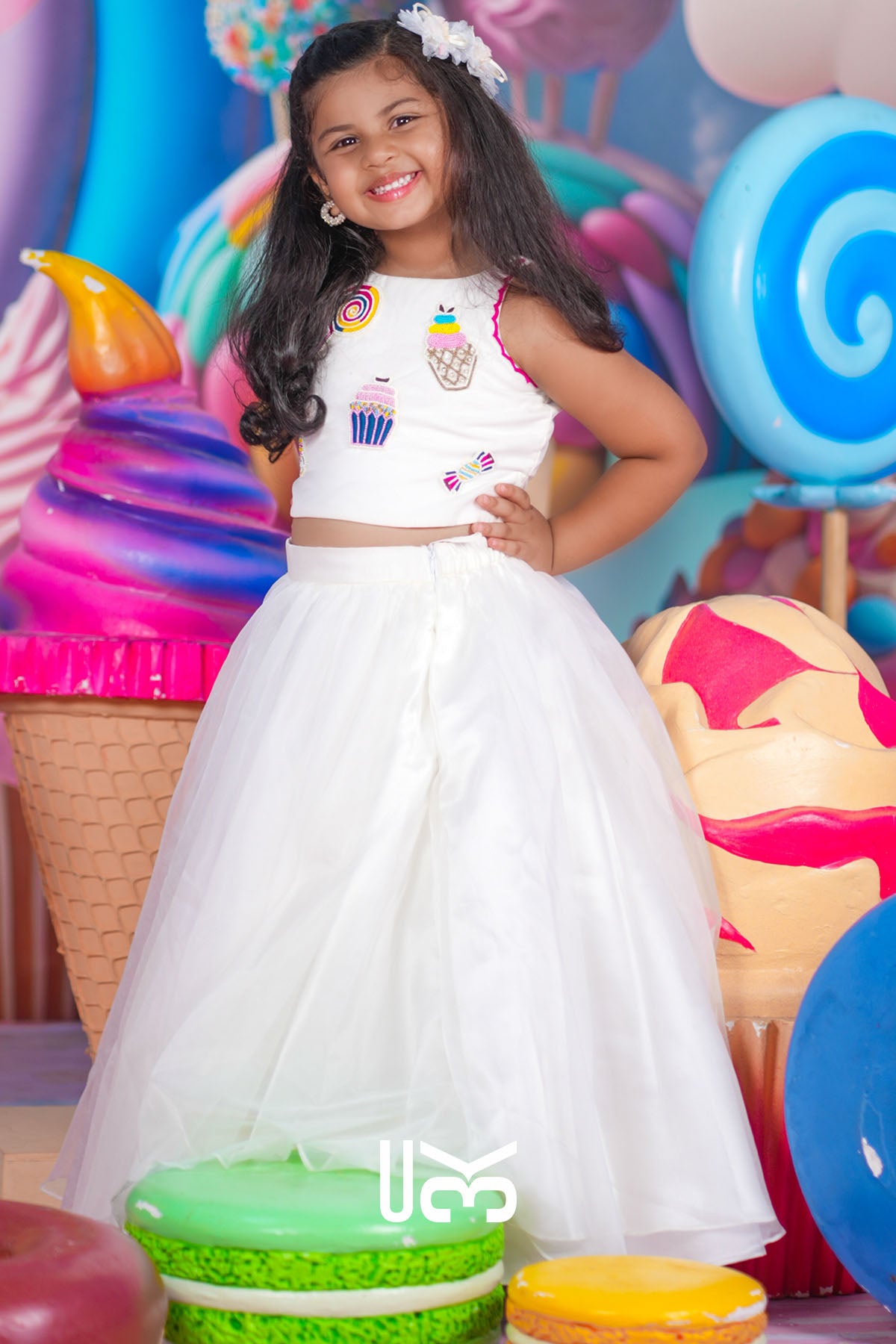 Baby Sophy White Crop Top