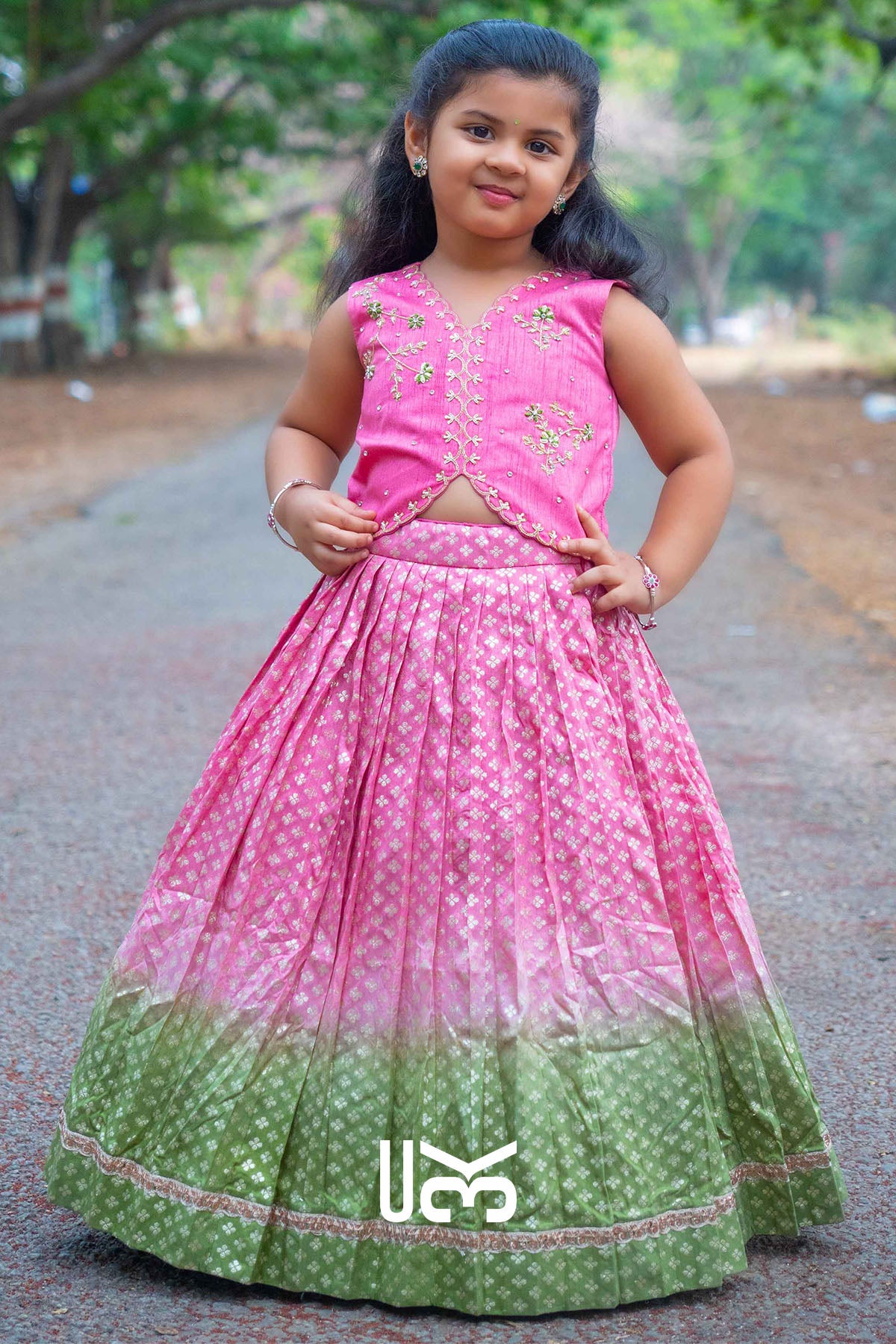 Baby Alexa Pink Lehenga Set
