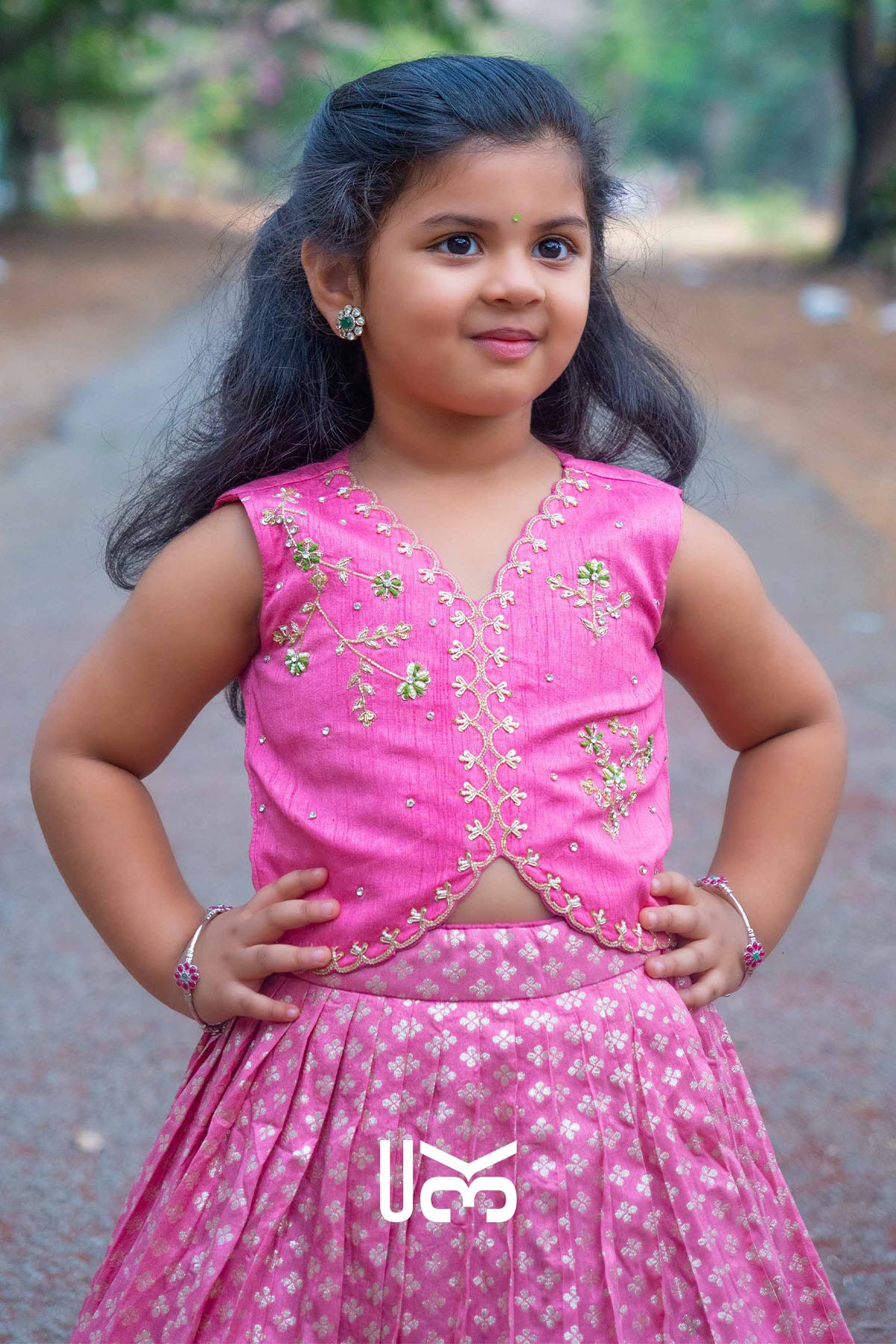 Baby Alexa Pink Lehenga Set