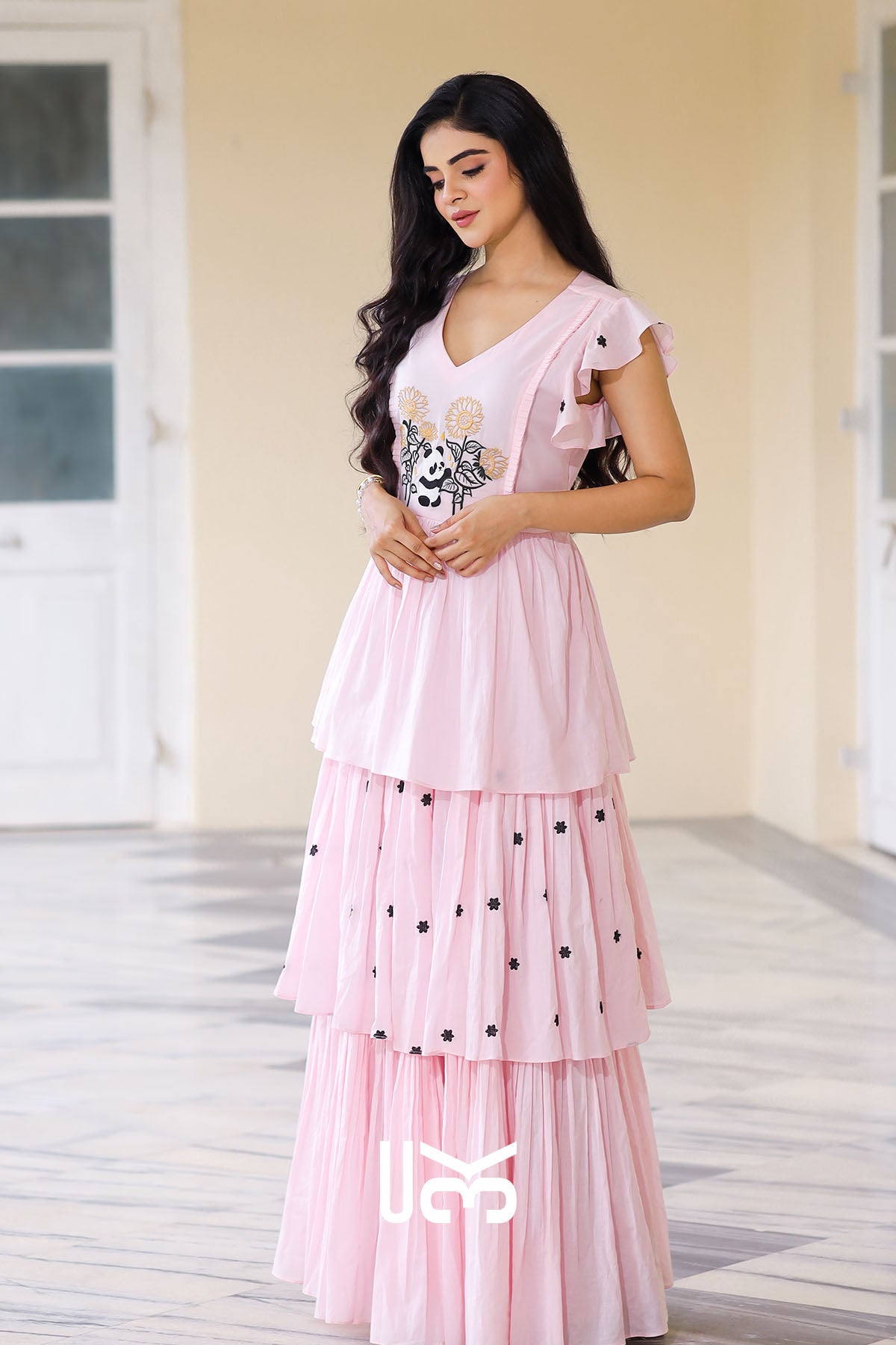 Frolic Charming Baby Pink Maxi Dress