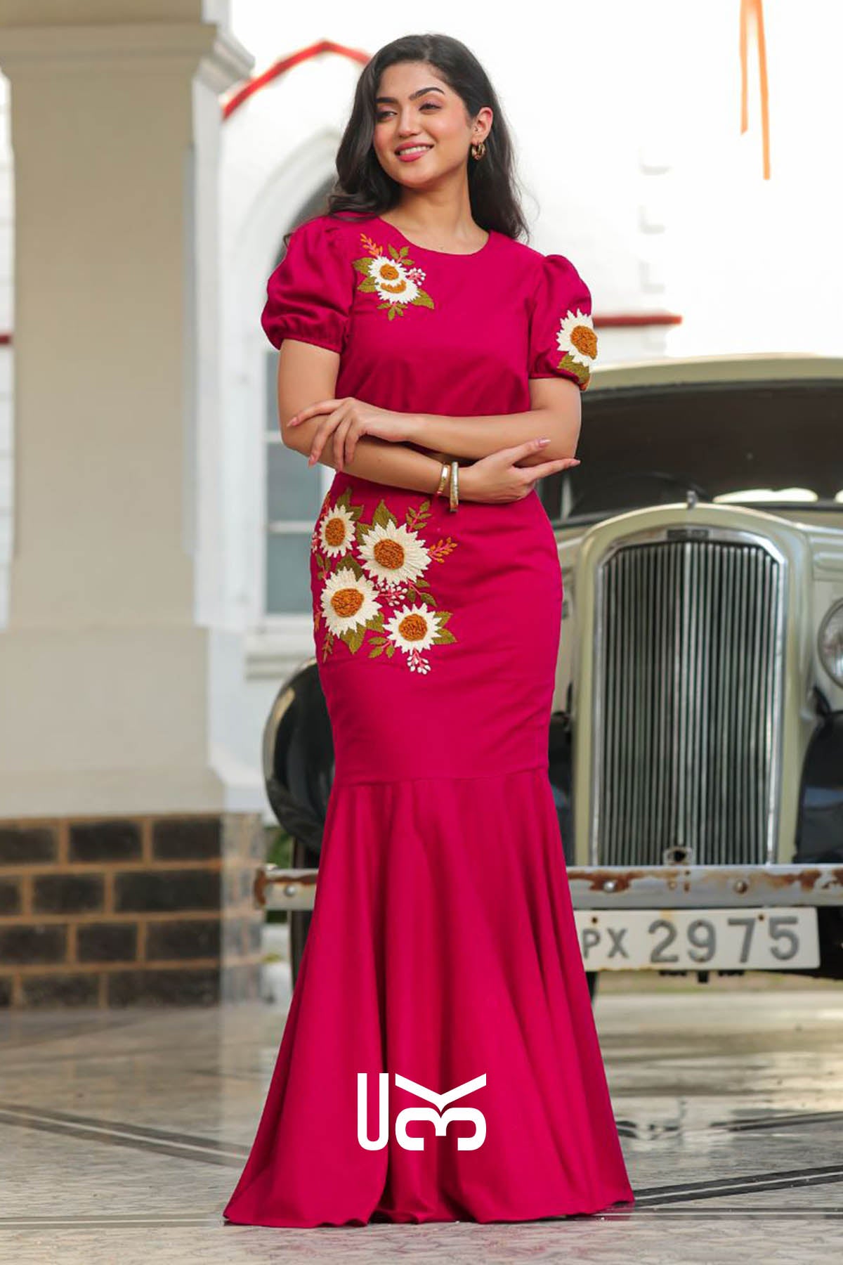 Paprika Crop Top Set in Red