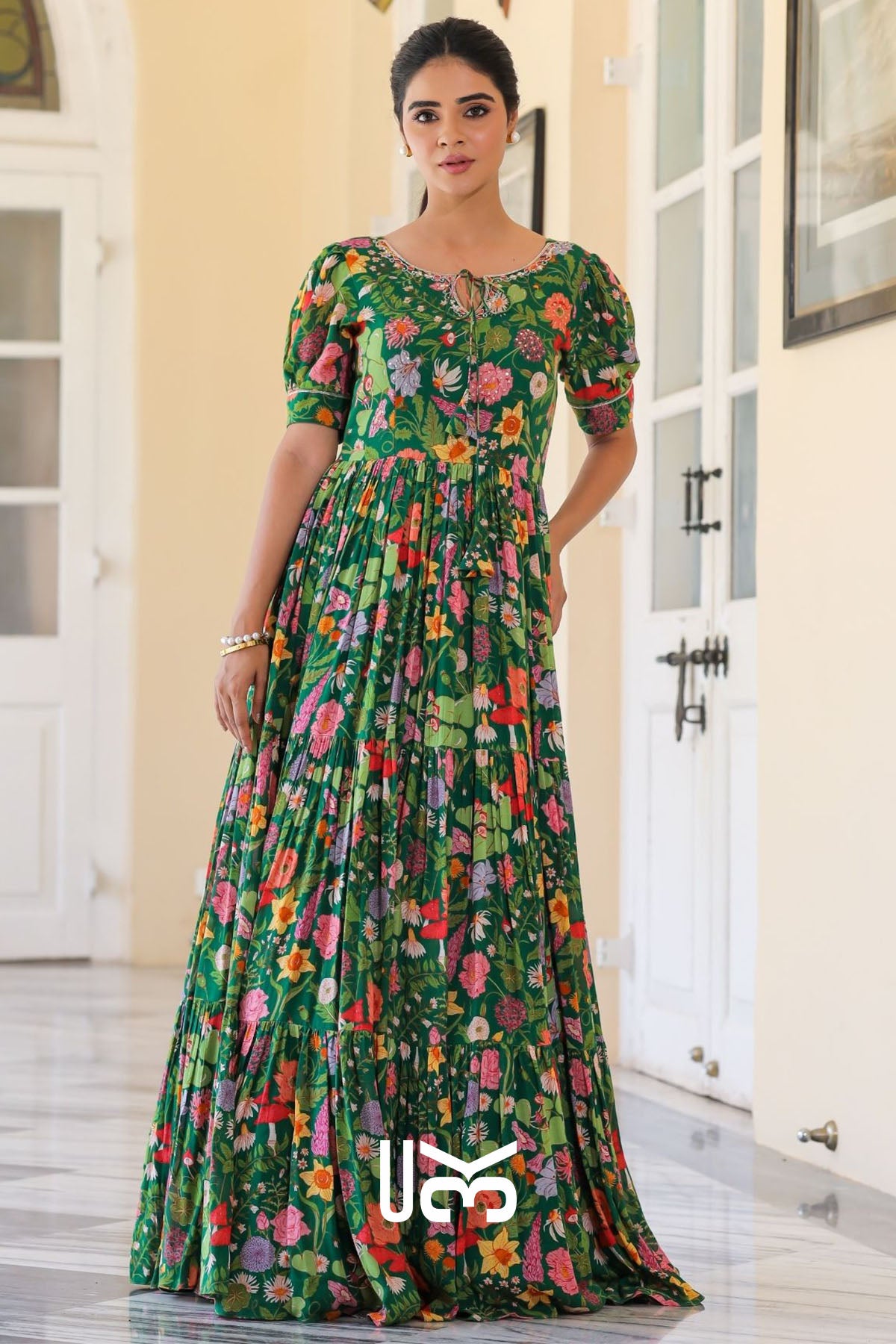 Titli Maxi Dress in Green