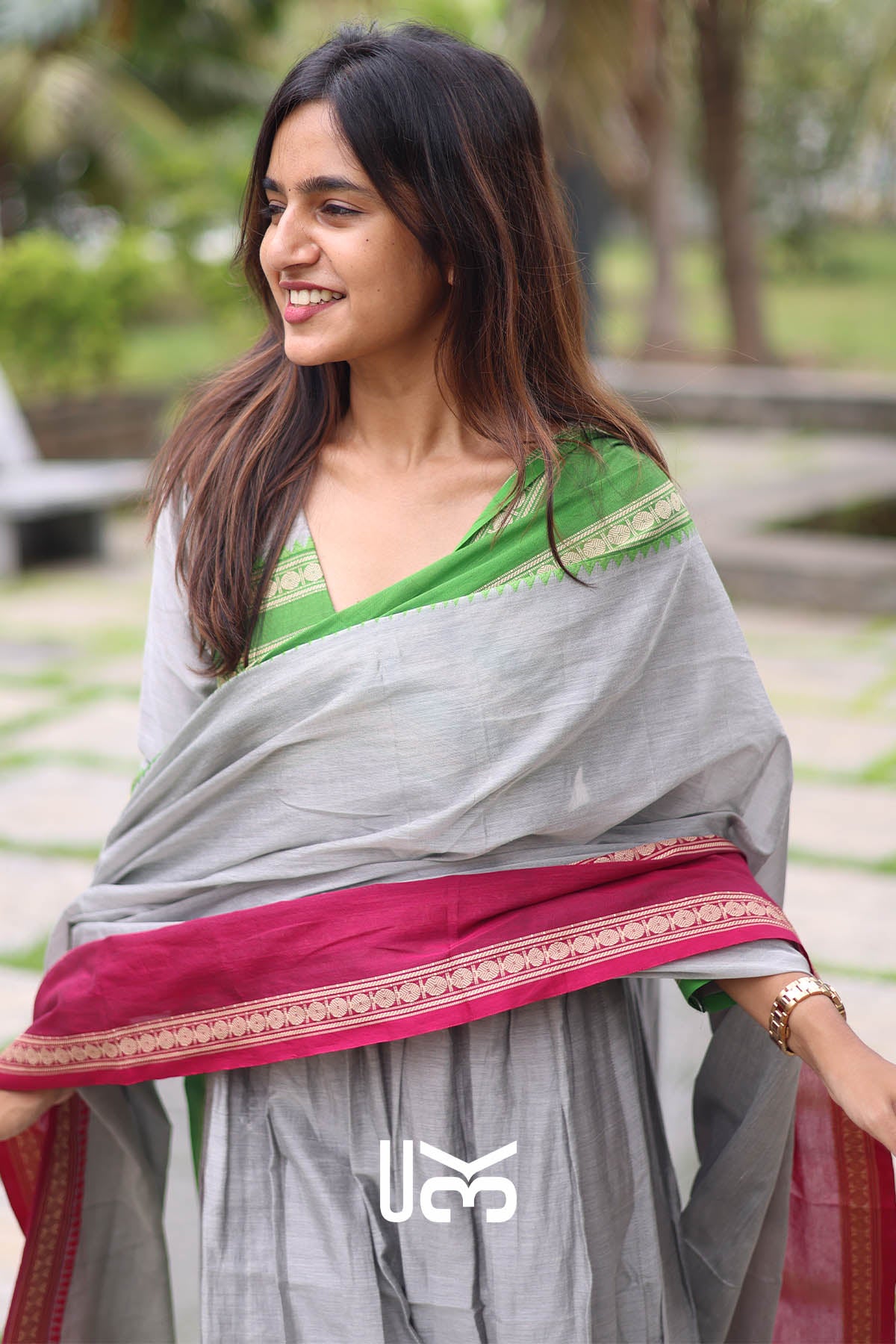 Tilakam Handloom Grey Suite Set