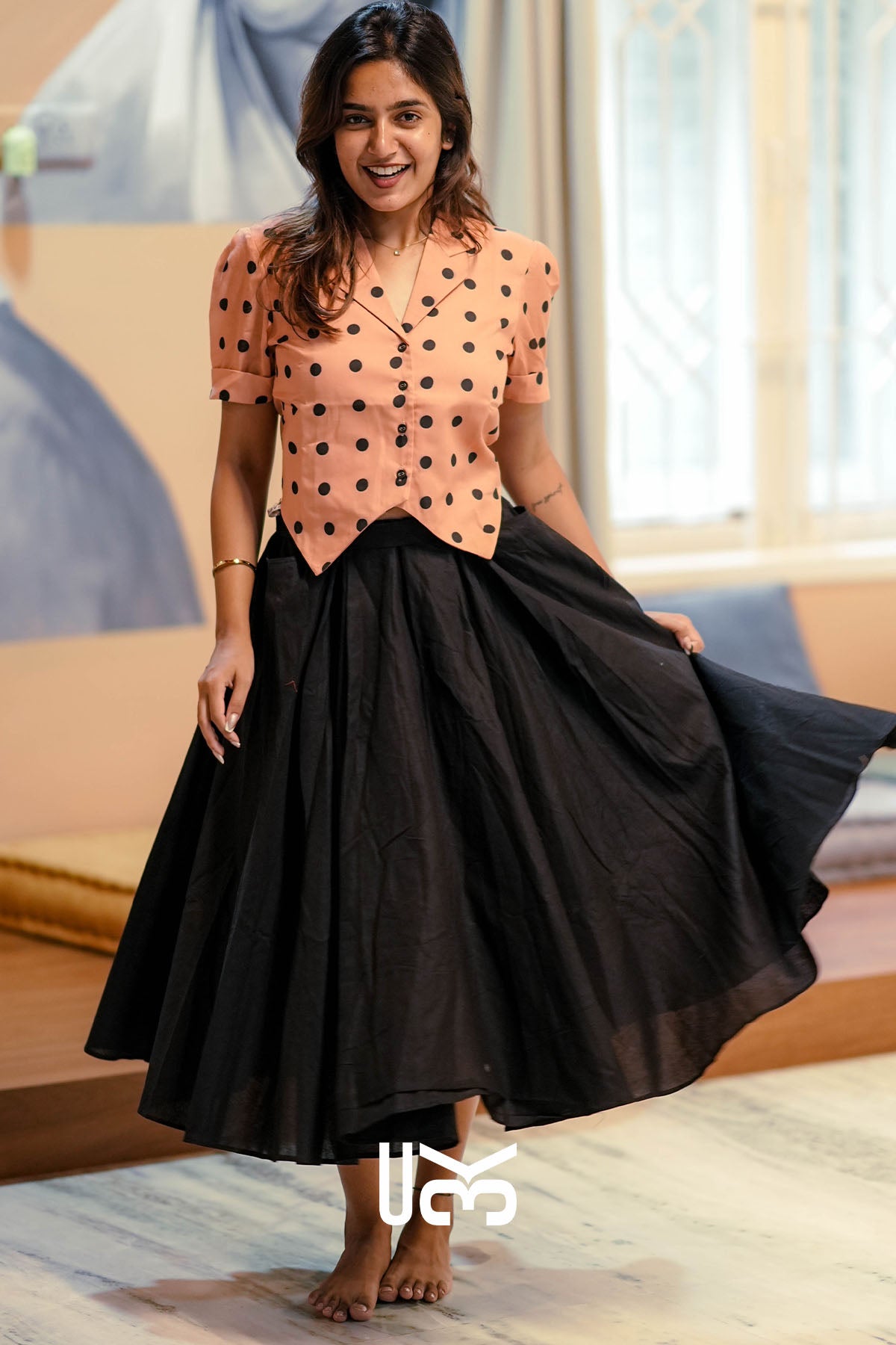 Ruby Co-Ord Set (Dress) in Peach