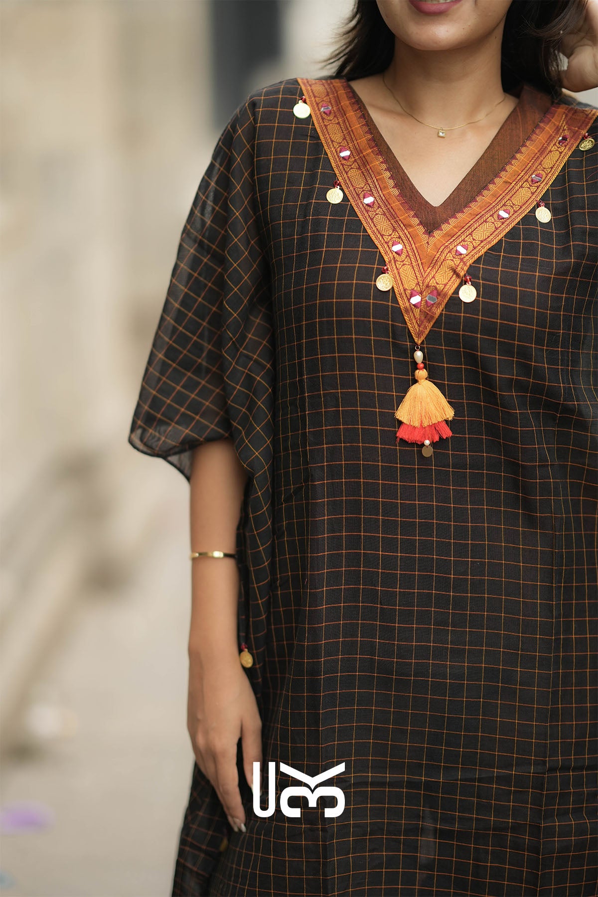 Eliza Handloom Brown Kaftan
