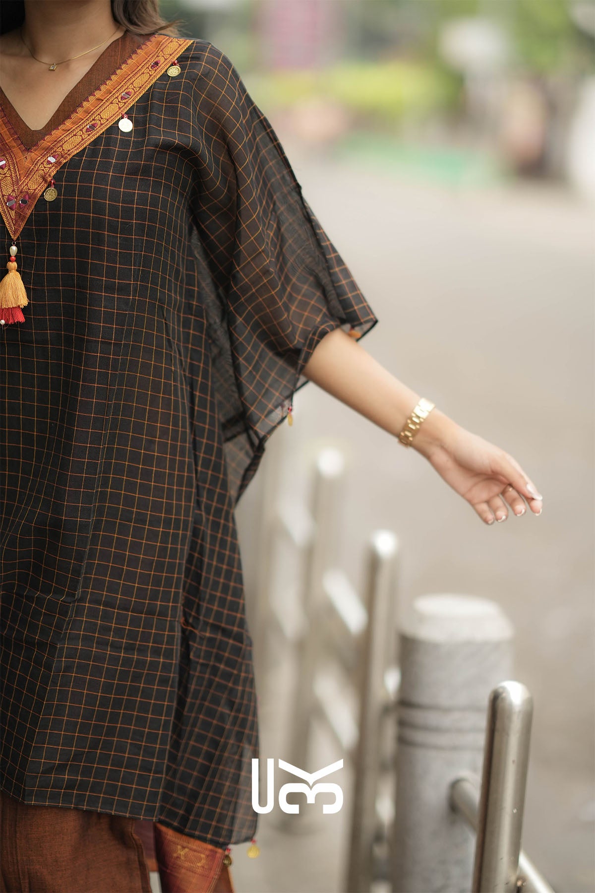 Eliza Handloom Brown Kaftan