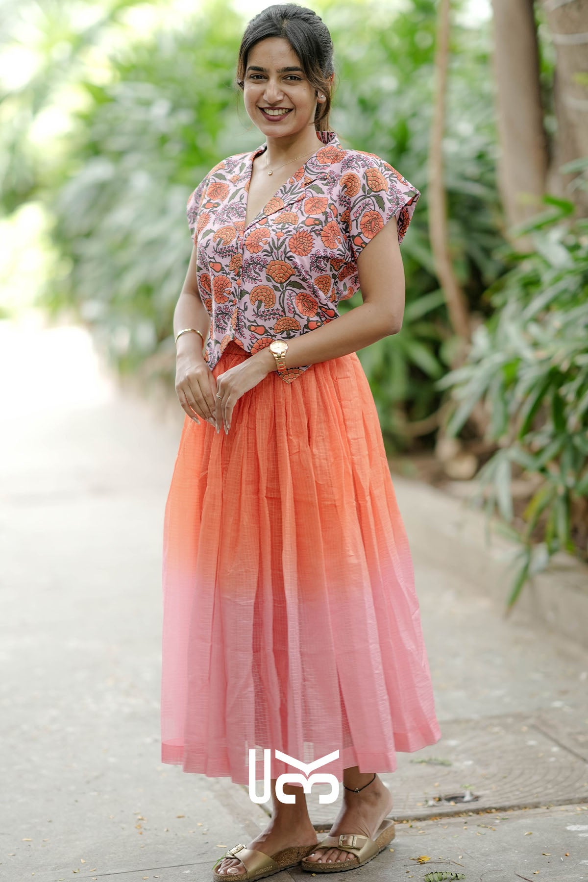 Kaira Co-ord Set (Dress) in Orange