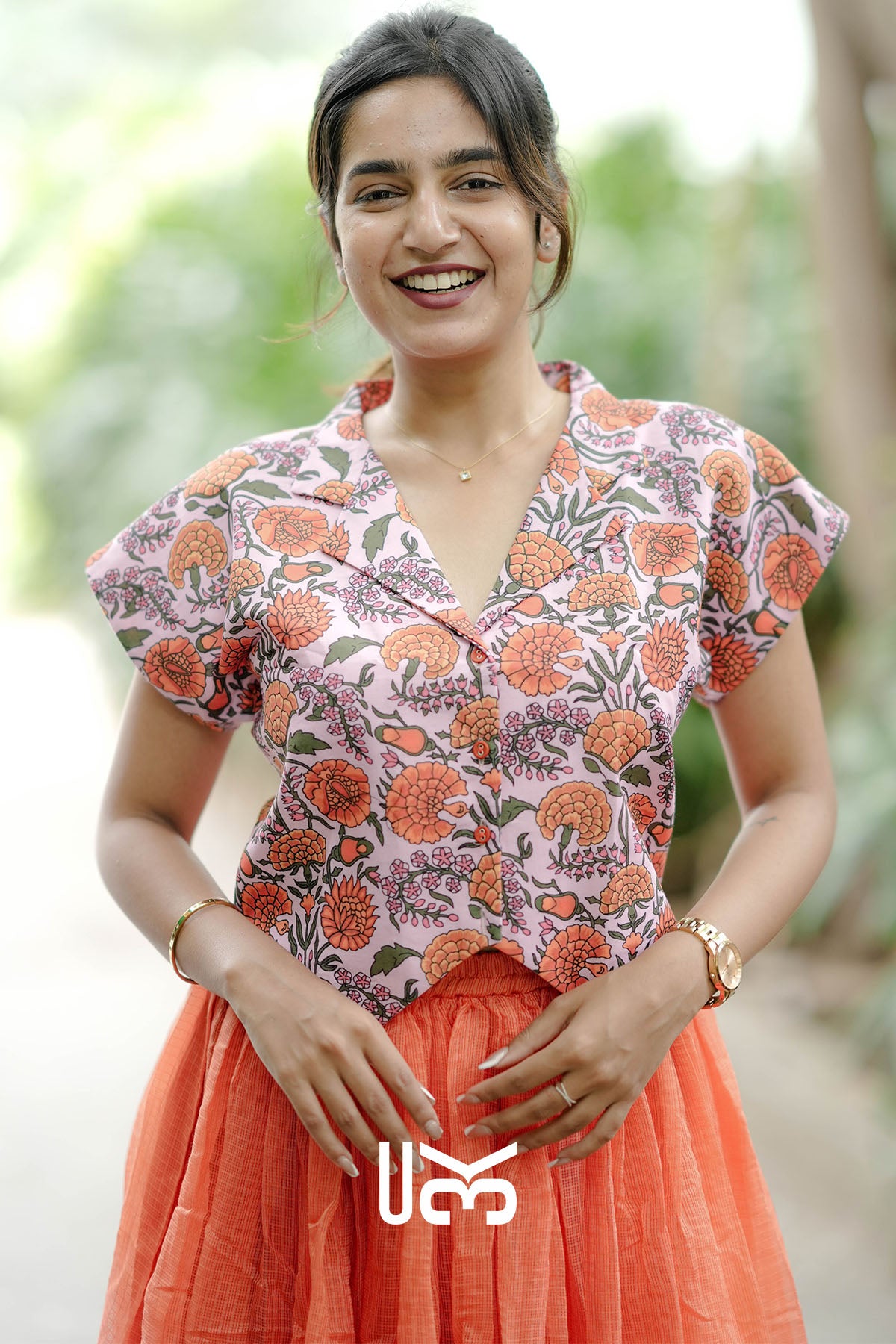 Kaira Co-ord Set (Dress) in Orange