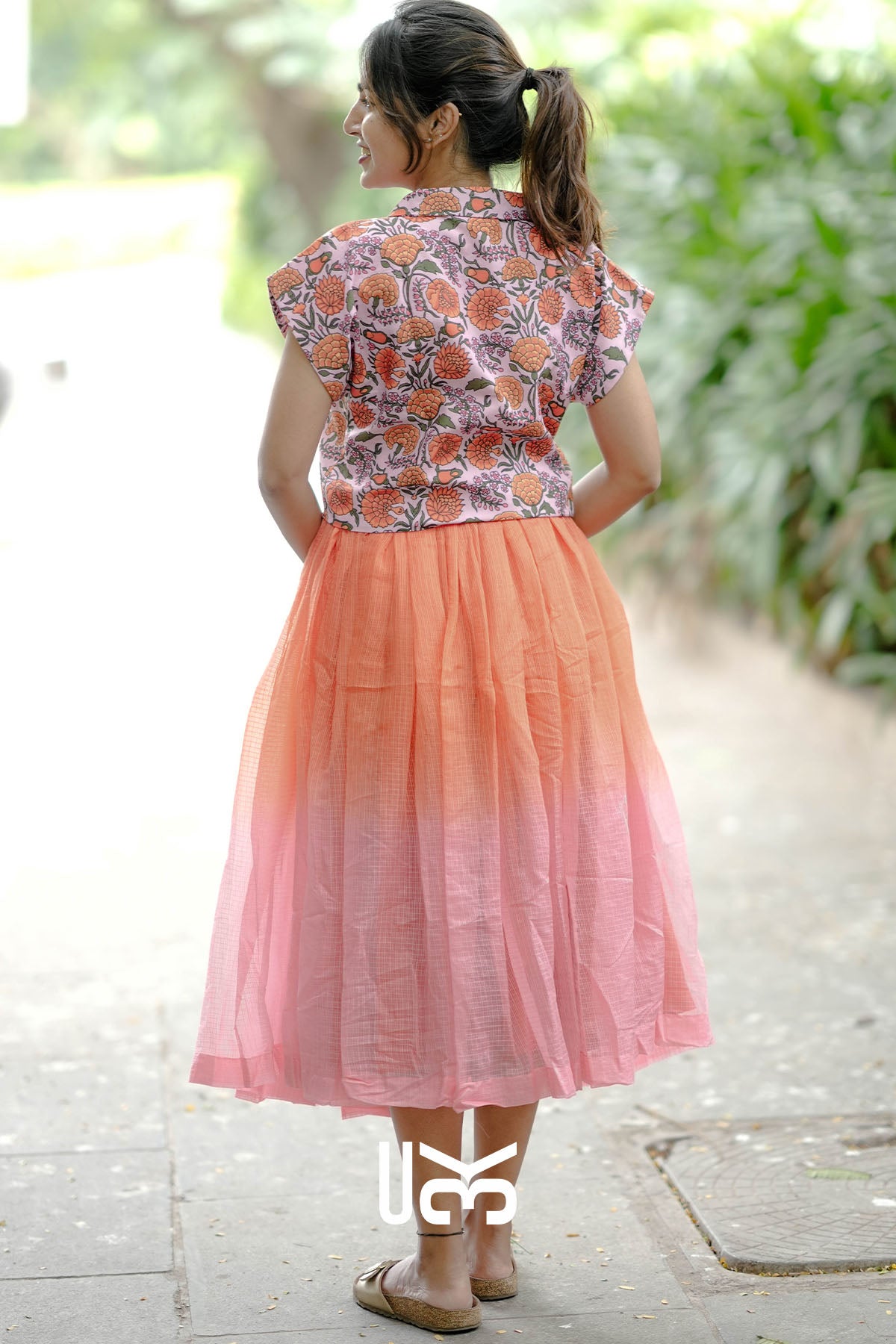 Kaira Co-ord Set (Dress) in Orange
