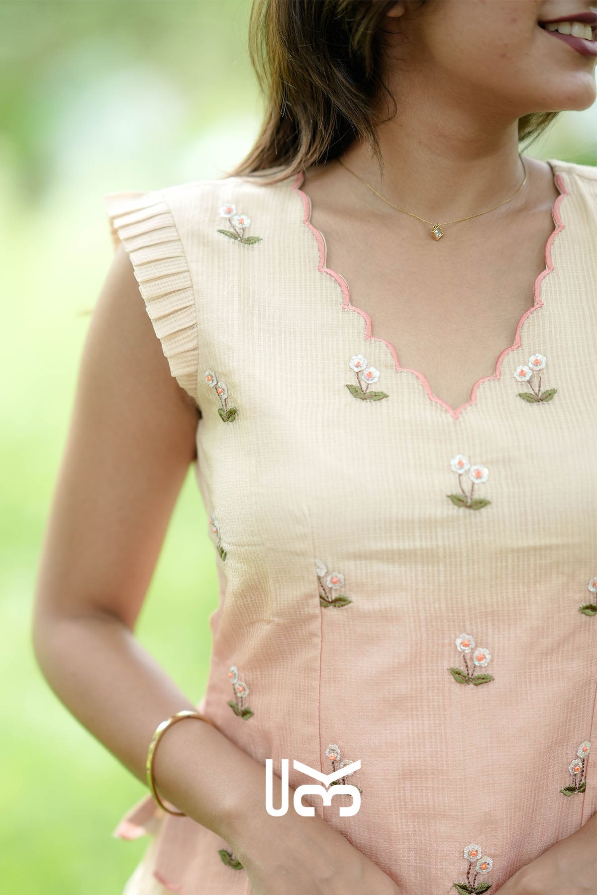 Aneri Kota Cream Co-ord Set Dress