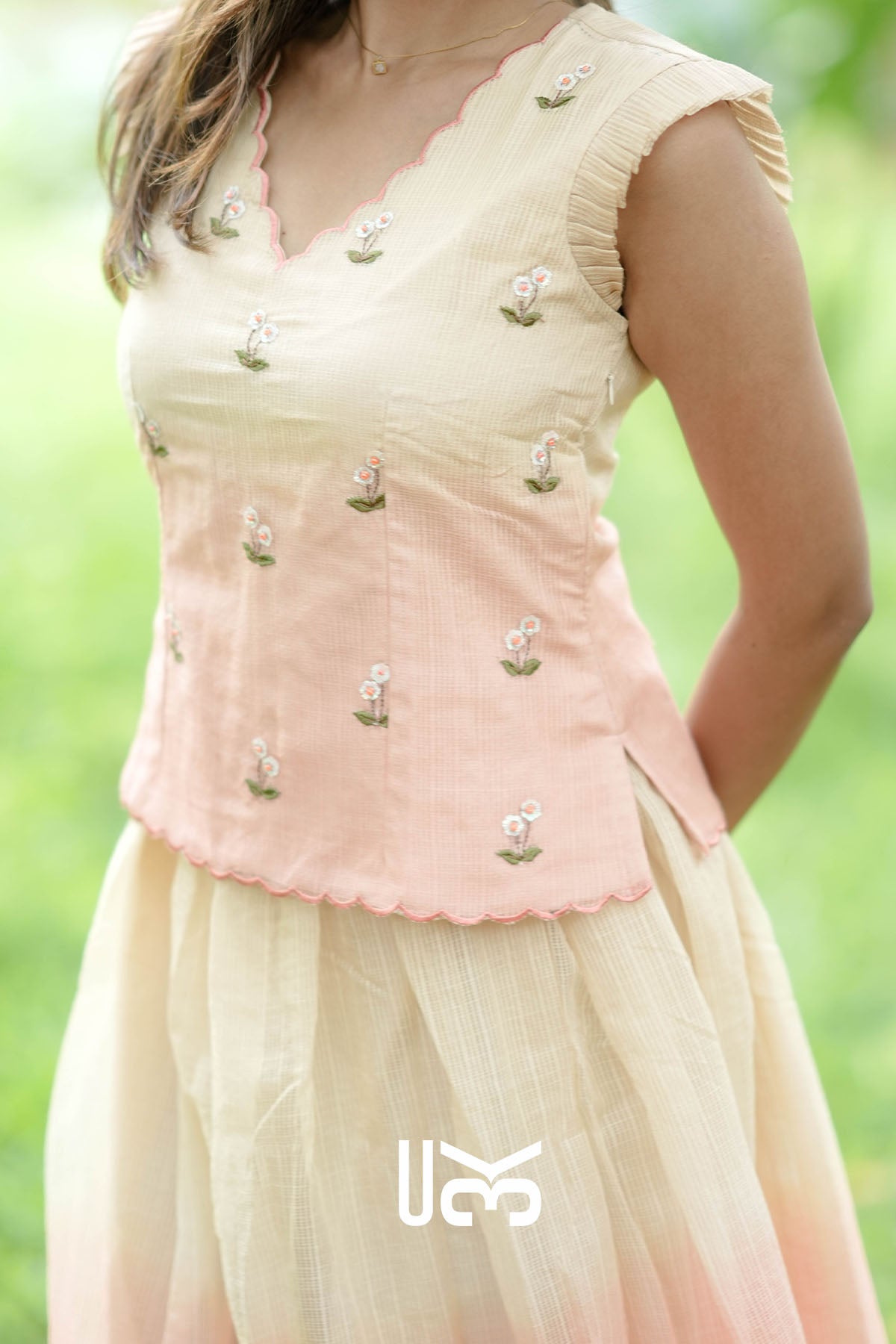 Aneri Kota Cream Co-ord Set Dress