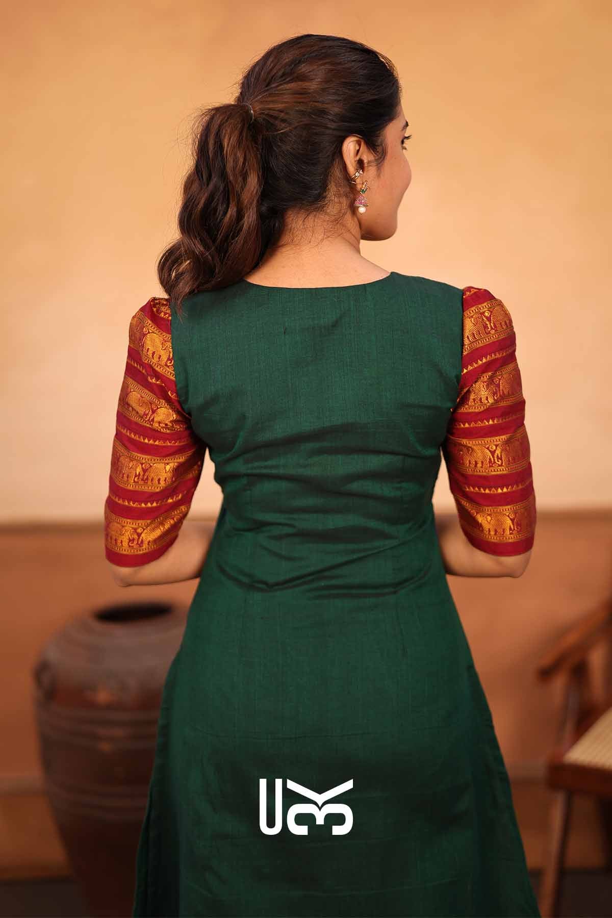 Hariyali | Green Handloom Kurta Set